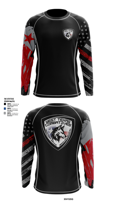 WTXC Fight Club Long Sleeve Rash Guard Shirt - 9
