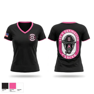 Womens Short Sleeve Vneck Shirt, Olathe Firefighters Association, Fire Department, Teamtime, Team time, sublimation, custom sports apparel, team uniforms, spirit wear, spiritwear, sports uniforms, custom shirts, team store, custom team store, fundraiser sports, apparel fundraiser