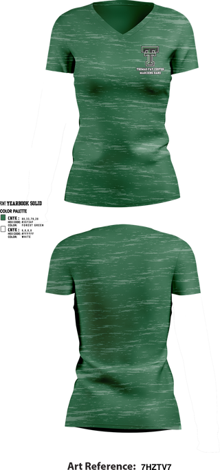 Womens Short Sleeve Vneck Shirt, Thomas Fay Custer Marching Band, Spirit Store, Teamtime, Team time, sublimation, custom sports apparel, team uniforms, spirit wear, spiritwear, sports uniforms, custom shirts, team store, custom team store, fundraiser sports, apparel fundraiser