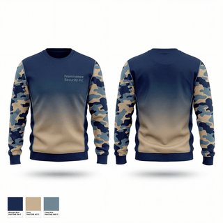 Crew Neck Sweatshirt, Prominence Security Inc, , Teamtime, Team time, sublimation, custom sports apparel, team uniforms, spirit wear, spiritwear, sports uniforms, custom shirts, team store, custom team store, fundraiser sports, apparel fundraiser