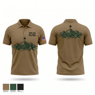 Short Sleeve Performance Polo, 460 SFS OL-FOA, Air Force, Teamtime, Team time, sublimation, custom sports apparel, team uniforms, spirit wear, spiritwear, sports uniforms, custom shirts, team store, custom team store, fundraiser sports, apparel fundraiser