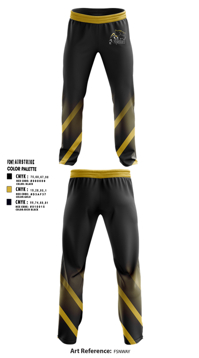 Wright Panthers 54256732 Sweatpants - 1