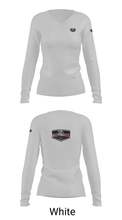 Mae’s Express 42428507 Women's Long Sleeve V-neck Shirt - 6