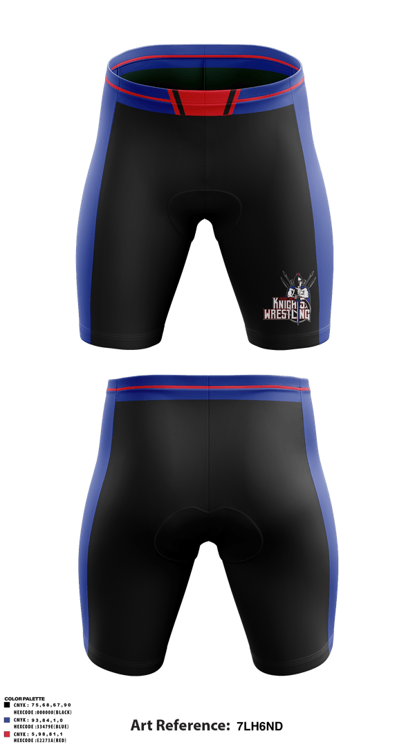 Mens Compression Shorts, Lawrence County Knights, Wrestling, Teamtime, Team time, sublimation, custom sports apparel, team uniforms, spirit wear, spiritwear, sports uniforms, custom shirts, team store, custom team store, fundraiser sports, apparel fundraiser