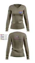 RICS Raiders 86682498 Women's Long Sleeve V-neck Shirt - 6