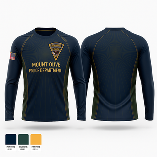 Long Sleeve Performance Shirt, Mount Olive Police Department, , Teamtime, Team time, sublimation, custom sports apparel, team uniforms, spirit wear, spiritwear, sports uniforms, custom shirts, team store, custom team store, fundraiser sports, apparel fundraiser