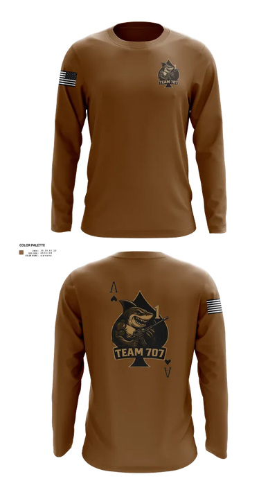 MESG1 TEAM 707 61403527 Long Sleeve Performance Shirt 22