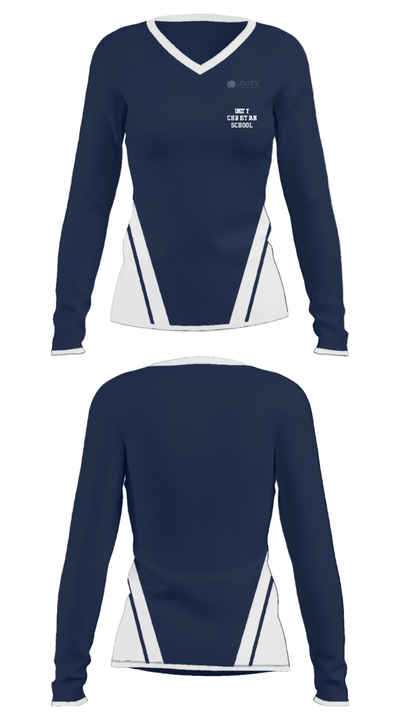 Unity Christian School 57996411 Women's Long Sleeve V-neck Shirt - 25