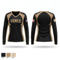 Fence Women's Long Sleeve V-neck Shirt - 1