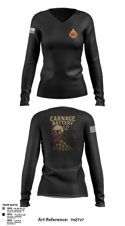 3-16 FA 33498112 Women's Long Sleeve V-neck Shirt - 3