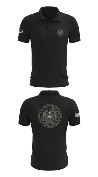 Short Sleeve Performance Polo, Pearl Special Operations, Police, Teamtime, Team time, sublimation, custom sports apparel, team uniforms, spirit wear, spiritwear, sports uniforms, custom shirts, team store, custom team store, fundraiser sports, apparel fundraiser
