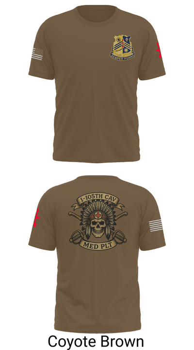 1-105th cavalry 36351622 Old School Cotton Feel Shirt - 10