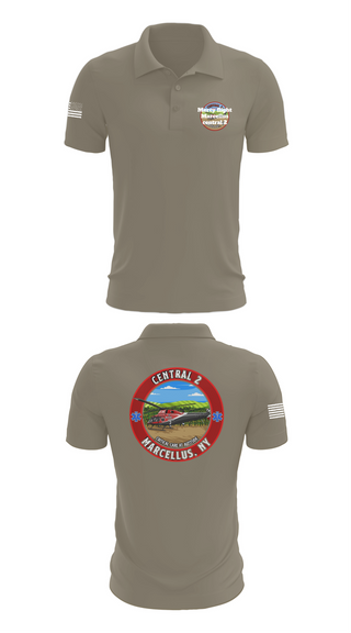 Short Sleeve Performance Polo, Mercy flight Marcellus central 2, , Teamtime, Team time, sublimation, custom sports apparel, team uniforms, spirit wear, spiritwear, sports uniforms, custom shirts, team store, custom team store, fundraiser sports, apparel fundraiser