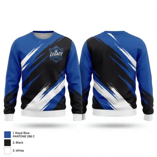 Crew Neck Sweatshirt, Legacy Baseball, Baseball, Teamtime, Team time, sublimation, custom sports apparel, team uniforms, spirit wear, spiritwear, sports uniforms, custom shirts, team store, custom team store, fundraiser sports, apparel fundraiser