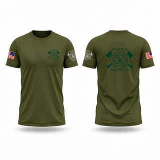 Old School Cotton Feel Shirt, Mendon Fire, Fire Department, Teamtime, Team time, sublimation, custom sports apparel, team uniforms, spirit wear, spiritwear, sports uniforms, custom shirts, team store, custom team store, fundraiser sports, apparel fundraiser