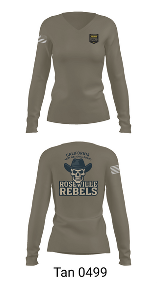 Womens Long Sleeve Vneck Shirt, Team Roseville, , Teamtime, Team time, sublimation, custom sports apparel, team uniforms, spirit wear, spiritwear, sports uniforms, custom shirts, team store, custom team store, fundraiser sports, apparel fundraiser