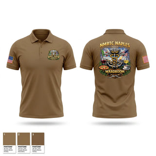 Short Sleeve Performance Polo, USNMRTC Naples, Navy, Teamtime, Team time, sublimation, custom sports apparel, team uniforms, spirit wear, spiritwear, sports uniforms, custom shirts, team store, custom team store, fundraiser sports, apparel fundraiser