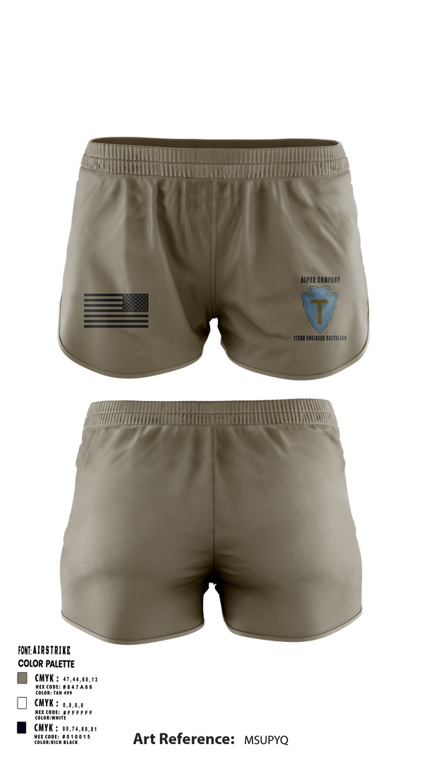 Ranger Panties, A Co 172 BEB, National Guard, Teamtime, Team time, sublimation, custom sports apparel, team uniforms, spirit wear, spiritwear, sports uniforms, custom shirts, team store, custom team store, fundraiser sports, apparel fundraiser