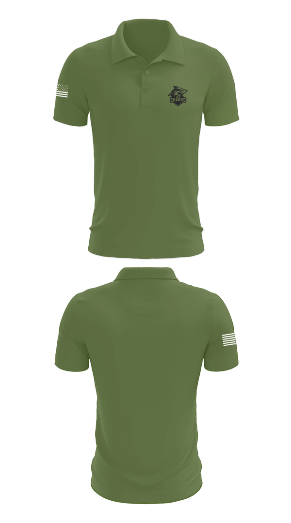 Short Sleeve Performance Polo, Thunder Sharks, Ice Hockey, Teamtime, Team time, sublimation, custom sports apparel, team uniforms, spirit wear, spiritwear, sports uniforms, custom shirts, team store, custom team store, fundraiser sports, apparel fundraiser