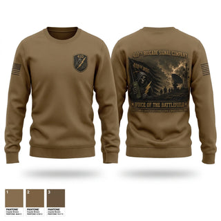 Crew Neck Sweatshirt, 410th Brigade Signal Company, Army, Teamtime, Team time, sublimation, custom sports apparel, team uniforms, spirit wear, spiritwear, sports uniforms, custom shirts, team store, custom team store, fundraiser sports, apparel fundraiser