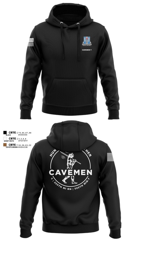 Hoodie, C / 205th MI BN / 500th MIB-T, , Teamtime, Team time, sublimation, custom sports apparel, team uniforms, spirit wear, spiritwear, sports uniforms, custom shirts, team store, custom team store, fundraiser sports, apparel fundraiser