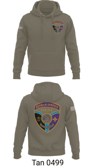 Hoodie, Denham springs police department, Police, Teamtime, Team time, sublimation, custom sports apparel, team uniforms, spirit wear, spiritwear, sports uniforms, custom shirts, team store, custom team store, fundraiser sports, apparel fundraiser