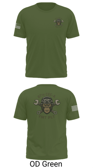Old School Cotton Feel Shirt, 87th CEC-A FMT PLT, , Teamtime, Team time, sublimation, custom sports apparel, team uniforms, spirit wear, spiritwear, sports uniforms, custom shirts, team store, custom team store, fundraiser sports, apparel fundraiser