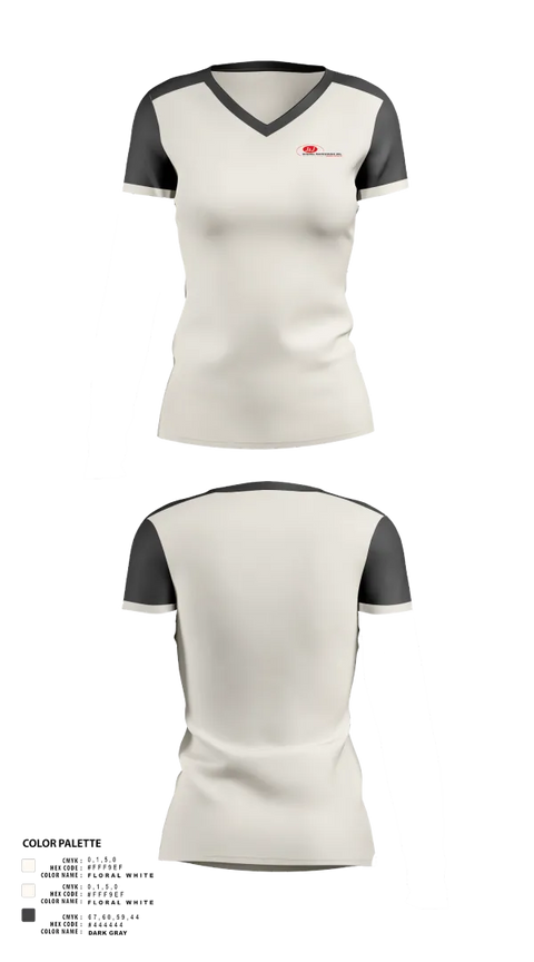 Womens Short Sleeve Vneck Shirt, J &J GMI, , Teamtime, Team time, sublimation, custom sports apparel, team uniforms, spirit wear, spiritwear, sports uniforms, custom shirts, team store, custom team store, fundraiser sports, apparel fundraiser