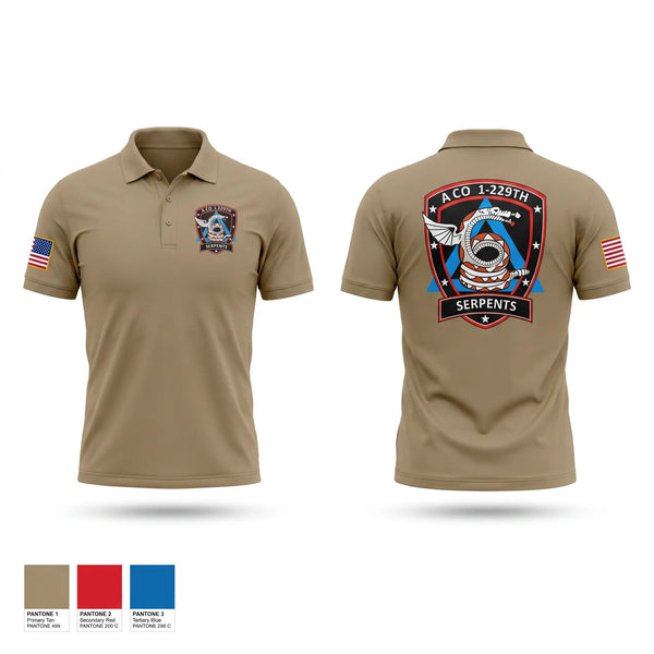 Short Sleeve Performance Polo, A CO 1-229, Army, Teamtime, Team time, sublimation, custom sports apparel, team uniforms, spirit wear, spiritwear, sports uniforms, custom shirts, team store, custom team store, fundraiser sports, apparel fundraiser