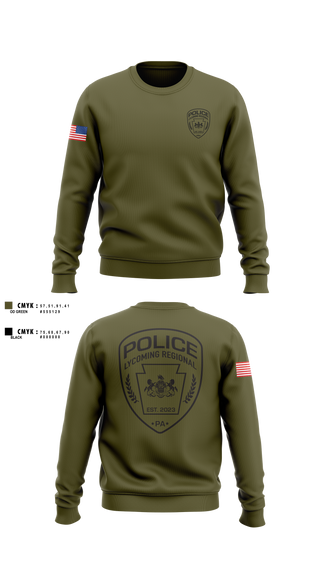 Crew Neck Sweatshirt, Lycoming Regional Police Department, Police, Teamtime, Team time, sublimation, custom sports apparel, team uniforms, spirit wear, spiritwear, sports uniforms, custom shirts, team store, custom team store, fundraiser sports, apparel fundraiser