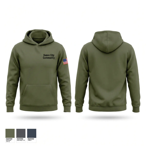 Hoodie, Queen City Community, Fire Department, Teamtime, Team time, sublimation, custom sports apparel, team uniforms, spirit wear, spiritwear, sports uniforms, custom shirts, team store, custom team store, fundraiser sports, apparel fundraiser
