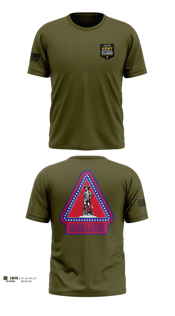 Old School Cotton Feel Shirt, Missouri Army National Guard Recruiting and Retention Battalion, National Guard, Teamtime, Team time, sublimation, custom sports apparel, team uniforms, spirit wear, spiritwear, sports uniforms, custom shirts, team store, custom team store, fundraiser sports, apparel fundraiser