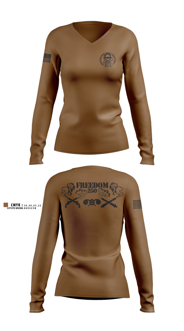Womens Long Sleeve Vneck Shirt, Team Hellkite, National Guard, Teamtime, Team time, sublimation, custom sports apparel, team uniforms, spirit wear, spiritwear, sports uniforms, custom shirts, team store, custom team store, fundraiser sports, apparel fundraiser