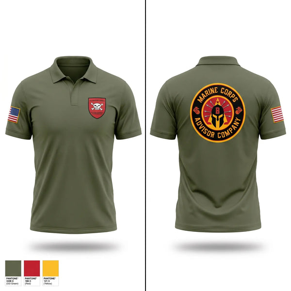 Short Sleeve Performance Polo, MCAC B, Marines, Teamtime, Team time, sublimation, custom sports apparel, team uniforms, spirit wear, spiritwear, sports uniforms, custom shirts, team store, custom team store, fundraiser sports, apparel fundraiser