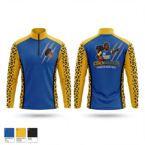 Quarter Zip Jacket, Panthers, Men's Basketball, Teamtime, Team time, sublimation, custom sports apparel, team uniforms, spirit wear, spiritwear, sports uniforms, custom shirts, team store, custom team store, fundraiser sports, apparel fundraiser