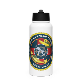Optometry 9518221 Stainless Steel Water Bottle with a Straw Lid