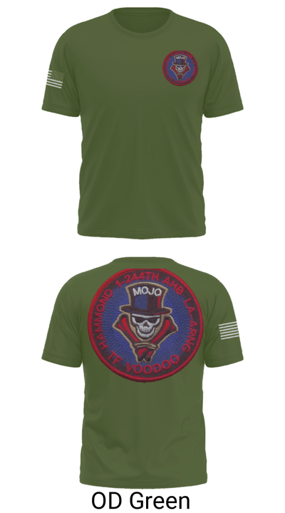 1-244th AASF 18412606 Short Sleeve Performance Shirt - 30