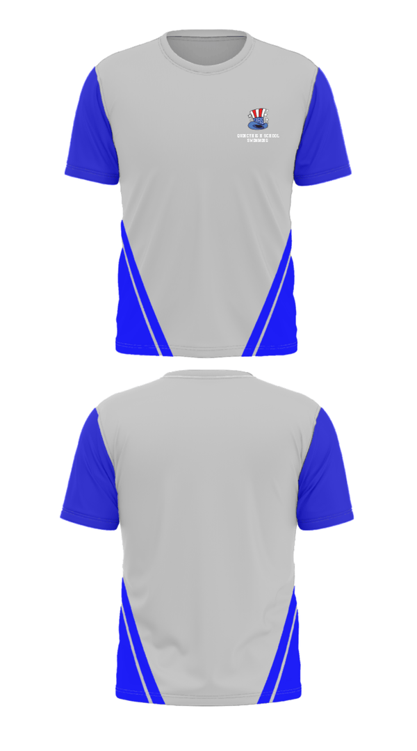 Short Sleeve Performance Shirt, Quincy High School Swimming, Swimming, Teamtime, Team time, sublimation, custom sports apparel, team uniforms, spirit wear, spiritwear, sports uniforms, custom shirts, team store, custom team store, fundraiser sports, apparel fundraiser