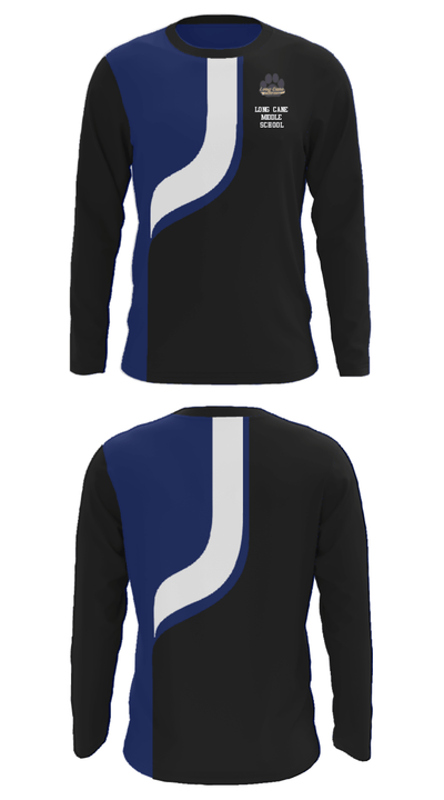 Long Cane Middle School 23153033 Long Sleeve Performance Shirt - 32