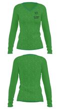 West Bloomfield High School Basketball 57189773 Women's Long Sleeve V-neck Shirt - 34