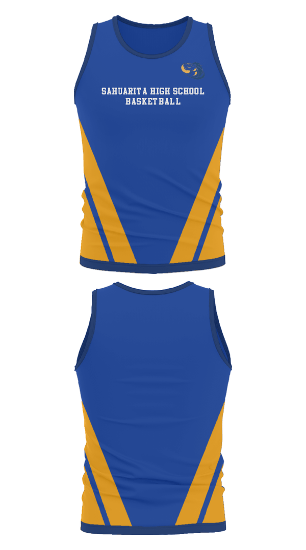 Tank Top, Sahuarita High School Basketball, Men's Basketball, Teamtime, Team time, sublimation, custom sports apparel, team uniforms, spirit wear, spiritwear, sports uniforms, custom shirts, team store, custom team store, fundraiser sports, apparel fundraiser