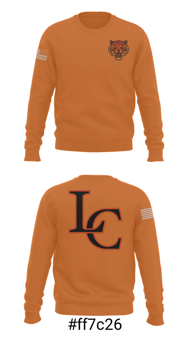 Crew Neck Sweatshirt, Liberty Center Middle School, Spirit Store, Teamtime, Team time, sublimation, custom sports apparel, team uniforms, spirit wear, spiritwear, sports uniforms, custom shirts, team store, custom team store, fundraiser sports, apparel fundraiser