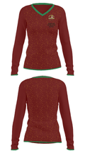 Charlton Elementary School 35523484 Women's Long Sleeve V-neck Shirt - 33