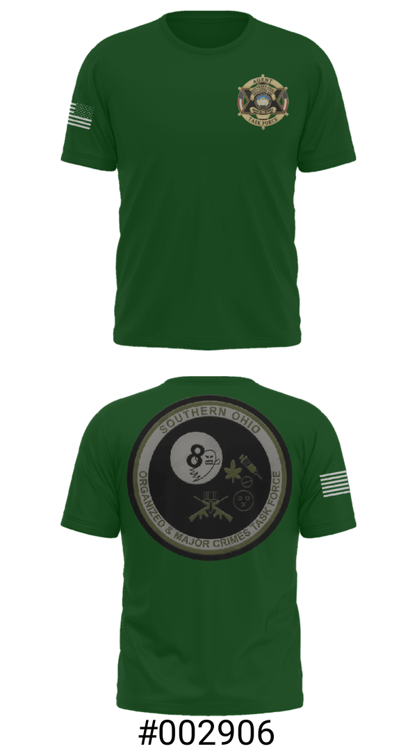 Short Sleeve Performance Shirt, Southern Ohio Organized and Major Crimes Task Force, Police, Teamtime, Team time, sublimation, custom sports apparel, team uniforms, spirit wear, spiritwear, sports uniforms, custom shirts, team store, custom team store, fundraiser sports, apparel fundraiser