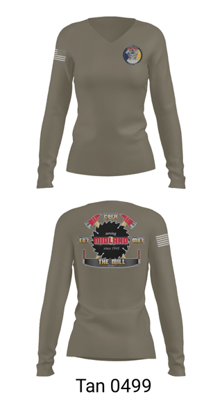 Women's Long Sleeve Vneck Shirt, Hazmat 63 C, Fire Department, Teamtime, Team time, sublimation, custom sports apparel, team uniforms, spirit wear, spiritwear, sports uniforms, custom shirts, team store, custom team store, fundraiser sports, apparel fundraiser