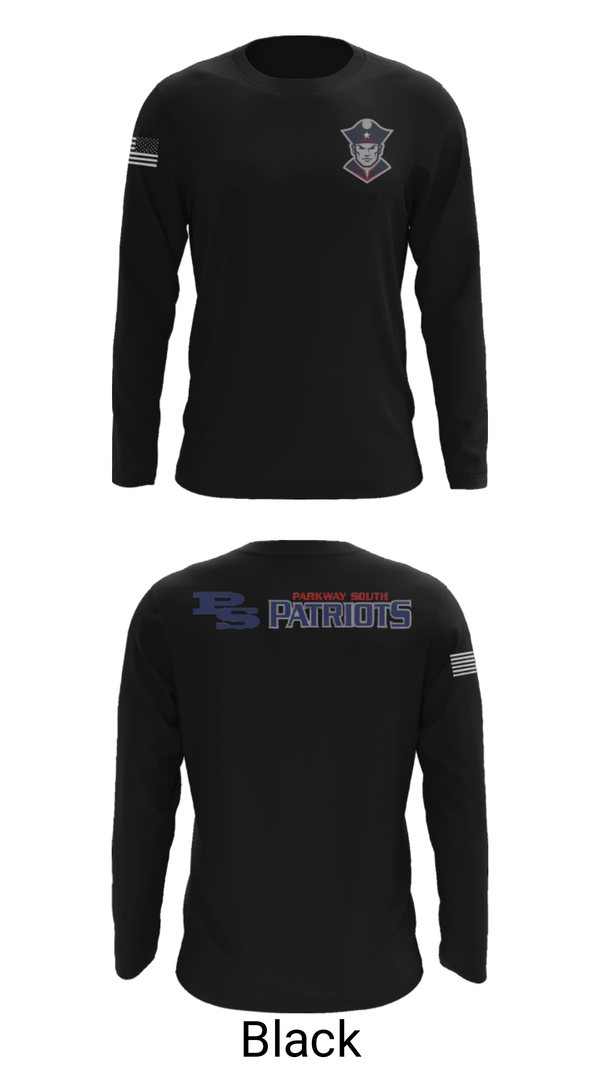 Long Sleeve Performance Shirt, Parkway South High School Wrestling, Wrestling, Teamtime, Team time, sublimation, custom sports apparel, team uniforms, spirit wear, spiritwear, sports uniforms, custom shirts, team store, custom team store, fundraiser sports, apparel fundraiser