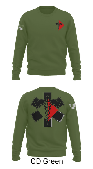 Crew Neck Sweatshirt, 307th Medics, Army, Teamtime, Team time, sublimation, custom sports apparel, team uniforms, spirit wear, spiritwear, sports uniforms, custom shirts, team store, custom team store, fundraiser sports, apparel fundraiser