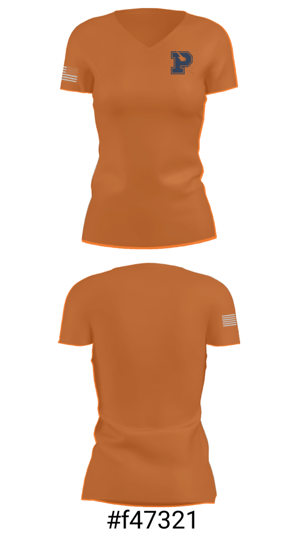 Women's Short Sleeve Vneck Shirt, Powers Catholic High School Basketball, Men's Basketball, Teamtime, Team time, sublimation, custom sports apparel, team uniforms, spirit wear, spiritwear, sports uniforms, custom shirts, team store, custom team store, fundraiser sports, apparel fundraiser