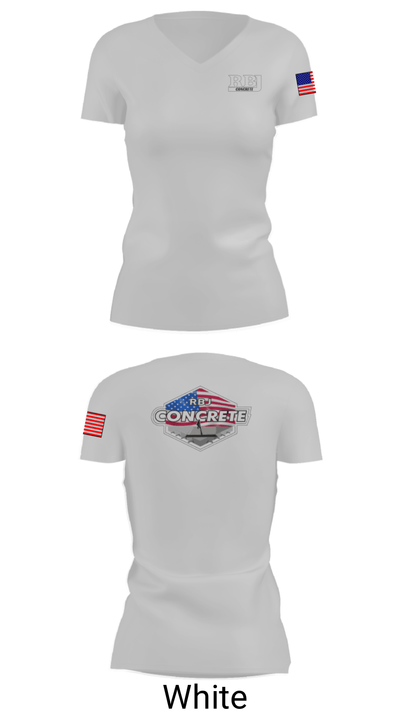 RBJ Concrete 52561308 Women's Short Sleeve V-neck Shirt - 7