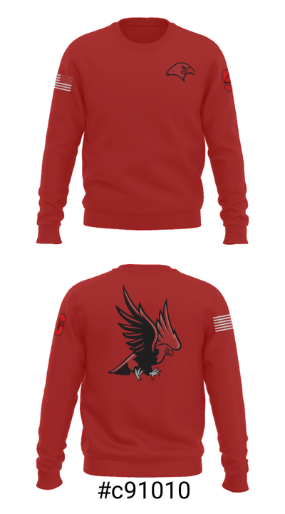 Saranac Youth Wrestling Club - Redhawks 32631946 Crew Neck Sweatshirt - 16